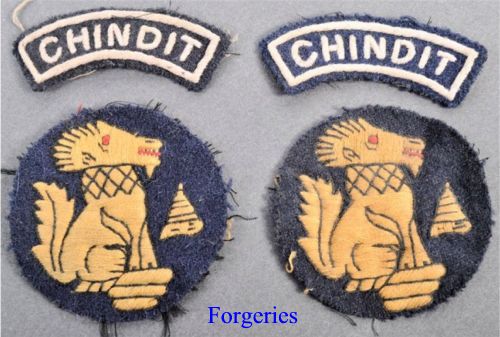 Fake Forgery of Chindit Badge