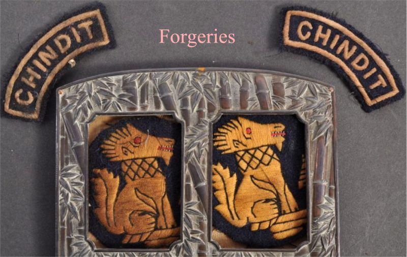 Fake Forgery of Chindit Badge