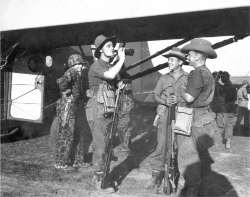 Chindits ready to emplane for 150 mile flight into the jungles of Burma